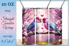Elevate your tumbler style with our lovebird-themed wrap. Vibrant design, tenderly embracing birds, embodies the beauty of love in every sip. Beautiful vibrant sublimation is also perfect for printing greeting cards, backgrounds, journals and many other.