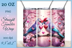 Elevate your tumbler style with our lovebird-themed wrap. Vibrant design, tenderly embracing birds, embodies the beauty of love in every sip. Beautiful vibrant sublimation is also perfect for printing greeting cards, backgrounds, journals and many other.