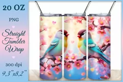 Elevate your tumbler style with our lovebird-themed wrap. Vibrant design, tenderly embracing birds, embodies the beauty of love in every sip. Beautiful vibrant sublimation is also perfect for printing greeting cards, backgrounds, journals and many other.