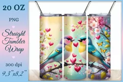 Elevate your tumbler style with our lovebird-themed wrap. Vibrant design, tenderly embracing birds, embodies the beauty of love in every sip. Beautiful vibrant sublimation is also perfect for printing greeting cards, backgrounds, journals and many other