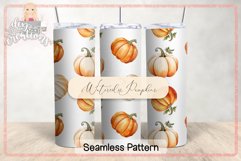 Seamless Pattern - Watercolor Pumpkins - Digital Paper Product Image 4