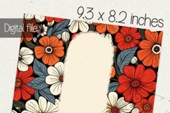 Mom tumbler wrap, Sublimation PNG design, Mama flowers Product Image 2