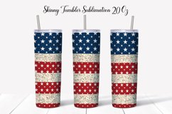 Patriotic Flag Tumbler Wrap | 4th Of July Sublimation Tumble Product Image 1