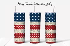 Patriotic Tumbler Wrap | American Flag Tumbler Product Image 4