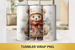 8 PNG christmas bear tumbler wrap - Animal tumbler Bundle Product Image 2