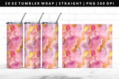 Alcohol Ink 20oz Tumbler Wrap | Sublimation PNG Design Product Image 1