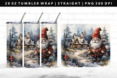 Gnome 20oz Tumbler Wrap | Sublimation PNG Design Product Image 1
