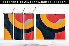 Retro Pop Art 20oz Tumbler Wrap | Sublimation PNG Design Product Image 1