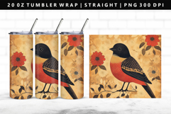 Hanafuda 20oz Tumbler Wrap | Sublimation PNG Design Product Image 1