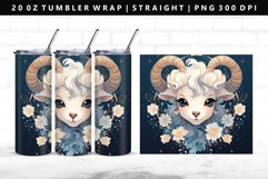 Aries 20oz Tumbler Wrap | Sublimation PNG Design Product Image 1