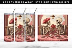 Skull 20oz Tumbler Wrap | Sublimation PNG Design Product Image 1