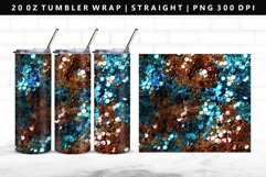 Sequin 20oz Tumbler Wrap | Sublimation PNG Design Product Image 1