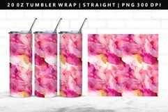 Alcohol Ink 20oz Tumbler Wrap | Sublimation PNG Design Product Image 1