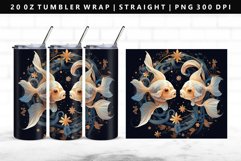 Zodiac Sign 20oz Tumbler Wrap | Sublimation PNG Design Product Image 1