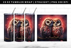 Owl 20oz Tumbler Wrap | Sublimation PNG Design Product Image 1