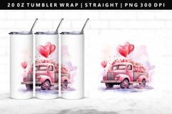 Truck 20oz Tumbler Wrap | Sublimation PNG Design Product Image 1
