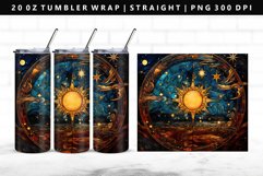 Celestial 20oz Tumbler Wrap | Sublimation PNG Design Product Image 1
