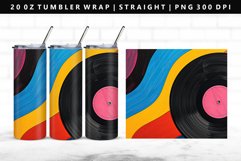 Retro Pop Art 20oz Tumbler Wrap | Sublimation PNG Design Product Image 1