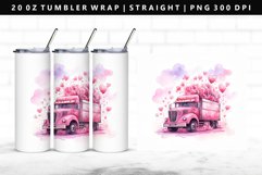 Truck 20oz Tumbler Wrap | Sublimation PNG Design Product Image 1