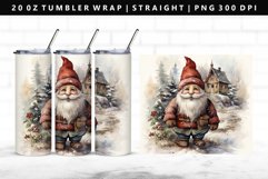 Gnome 20oz Tumbler Wrap | Sublimation PNG Design Product Image 1