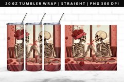 Skull 20oz Tumbler Wrap | Sublimation PNG Design Product Image 1