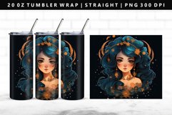 Zodiac Sign 20oz Tumbler Wrap | Sublimation PNG Design Product Image 1