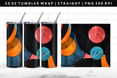 Retro Pop Art 20oz Tumbler Wrap | Sublimation PNG Design Product Image 1
