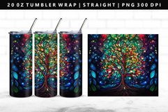 Tree 20oz Tumbler Wrap | Sublimation PNG Design Product Image 1