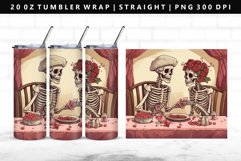 Skull 20oz Tumbler Wrap | Sublimation PNG Design Product Image 1
