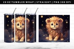 Zodiac Sign 20oz Tumbler Wrap | Sublimation PNG Design Product Image 1