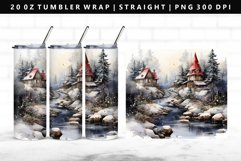 Landscape 20oz Tumbler Wrap | Sublimation PNG Design Product Image 1