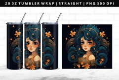 Zodiac Sign 20oz Tumbler Wrap | Sublimation PNG Design Product Image 1