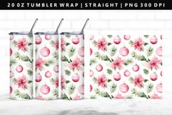 Christmas 20oz Tumbler Wrap | Sublimation PNG Design Product Image 1