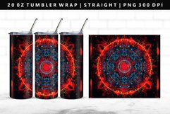 Mandala 20oz Tumbler Wrap | Sublimation PNG Design Product Image 1