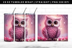 Owl 20oz Tumbler Wrap | Sublimation PNG Design Product Image 1