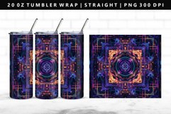 Mandala 20oz Tumbler Wrap | Sublimation PNG Design Product Image 1