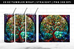 Tree 20oz Tumbler Wrap | Sublimation PNG Design Product Image 1