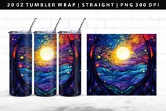 Celestial 20oz Tumbler Wrap | Sublimation PNG Design Product Image 1