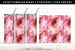 Alcohol Ink 20oz Tumbler Wrap | Sublimation PNG Design Product Image 1
