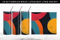 Retro Pop Art 20oz Tumbler Wrap | Sublimation PNG Design Product Image 1