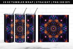 Mandala 20oz Tumbler Wrap | Sublimation PNG Design Product Image 1