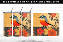 Hanafuda 20oz Tumbler Wrap | Sublimation PNG Design Product Image 1