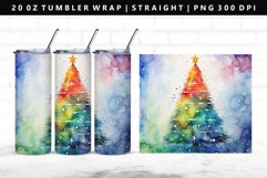Watercolor 20oz Tumbler Wrap | Sublimation PNG Design Product Image 1