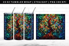 Tree 20oz Tumbler Wrap | Sublimation PNG Design Product Image 1