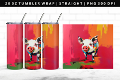 Pig 20oz Tumbler Wrap | Sublimation PNG Design Product Image 1