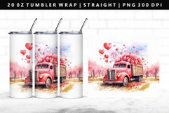 Truck 20oz Tumbler Wrap | Sublimation PNG Design Product Image 1