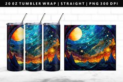 Celestial 20oz Tumbler Wrap | Sublimation PNG Design Product Image 1