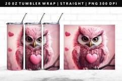Owl 20oz Tumbler Wrap | Sublimation PNG Design Product Image 1