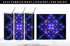 Mandala 20oz Tumbler Wrap | Sublimation PNG Design Product Image 1