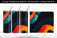 Retro Pop Art 20oz Tumbler Wrap | Sublimation PNG Design Product Image 1